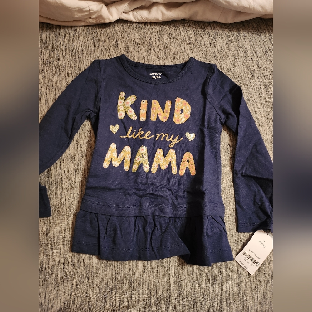 Carter's 3t Kind Like My Mama long sleeve